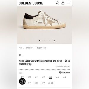 Golden goose shoes size 10.5